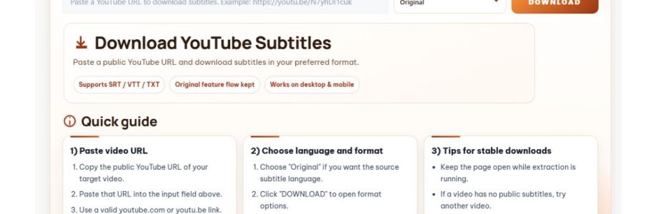 Downsub Tool Tai Sub YouTube Cover Image